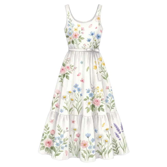 Floral Print Summer Dress