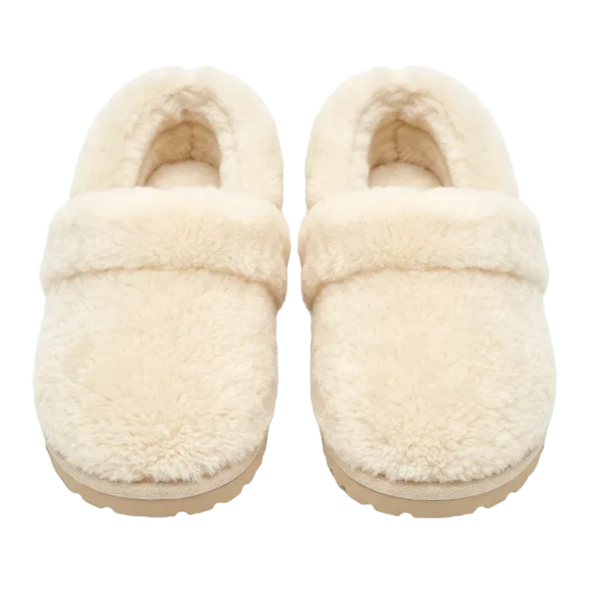 Fluffy Cream Slippers