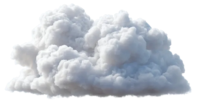 Fluffy white cumulus cloud formation