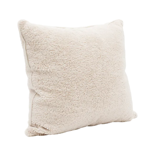 Fluffy White Throw Pillow