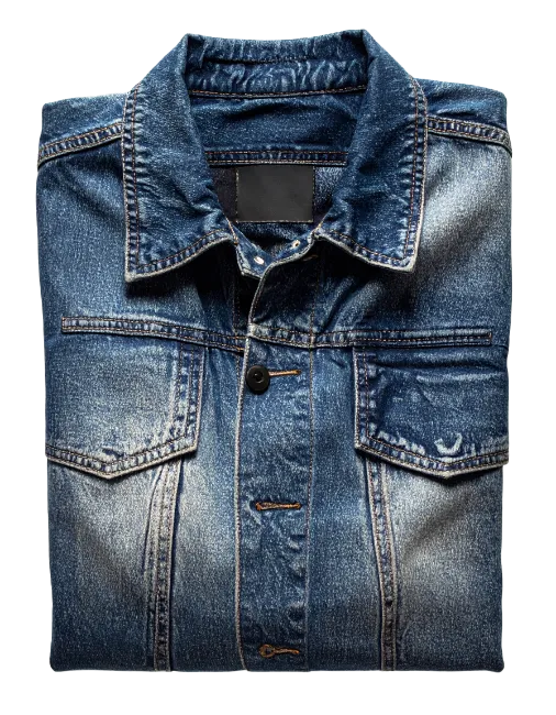 Folded Blue Denim Jacket