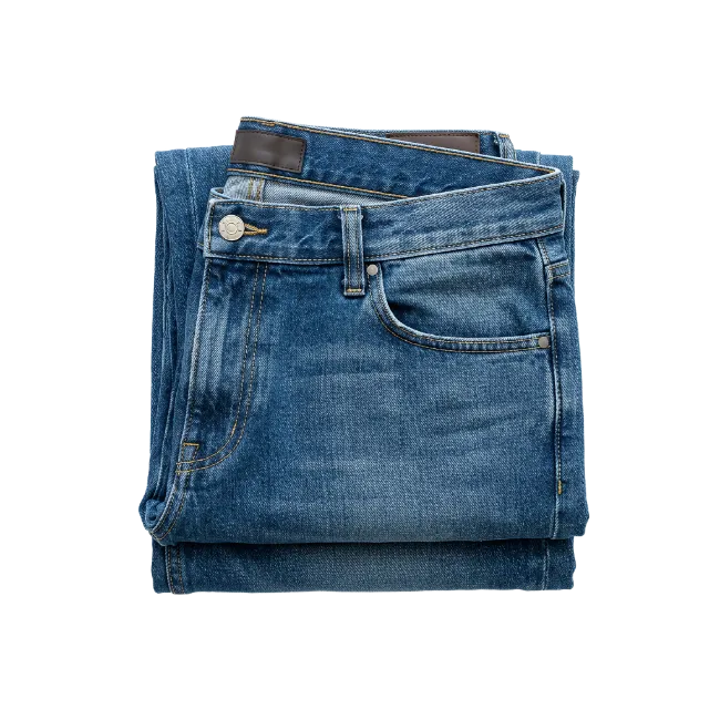 Folded Blue Jeans
