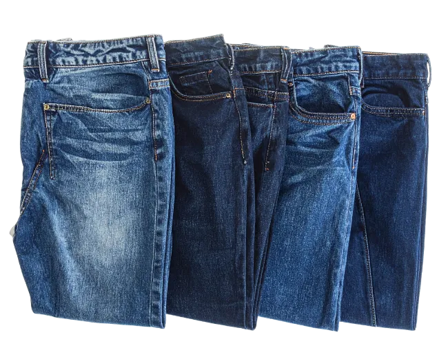 Folded Blue Jeans Collection