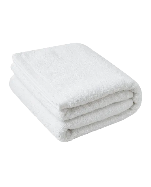 Folded White Terry Towel