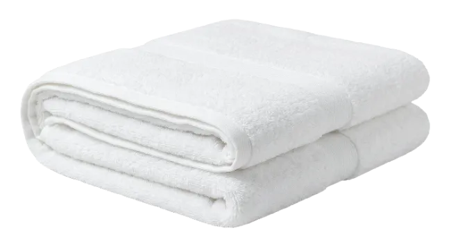 Folded White Towel