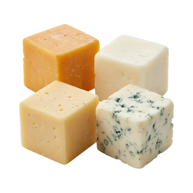 Four Assorted Cheese Cubes
