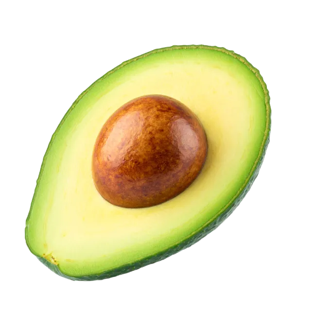 Fresh Avocado Half with Pit