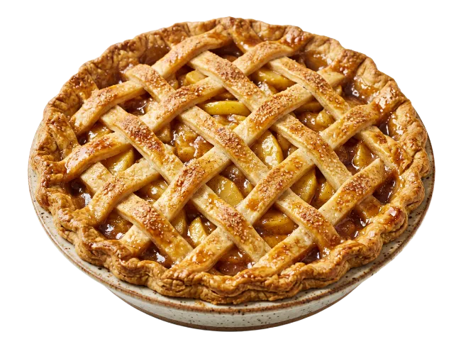 Fresh Baked Apple Pie with Lattice Crust