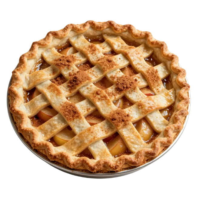 Fresh Baked Apple Pie with Lattice Crust