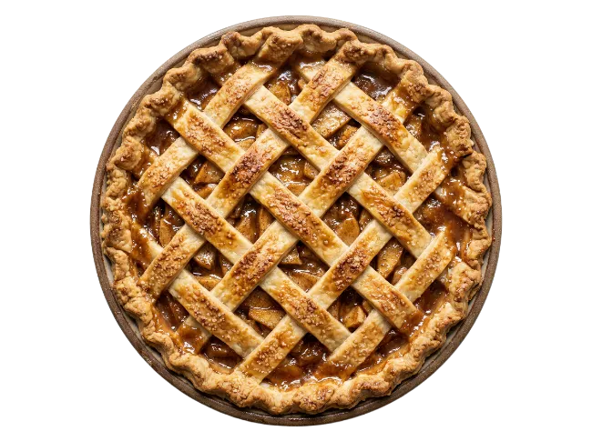 Fresh Baked Apple Pie with Lattice Crust