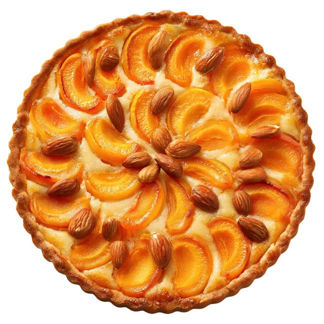 Fresh Baked Apricot Almond Tart Pastry