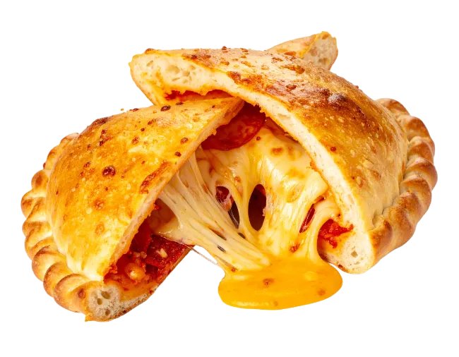 Fresh Baked Calzone With Melted Cheese