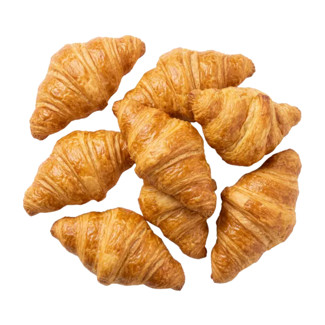 Fresh Baked Golden Croissants
