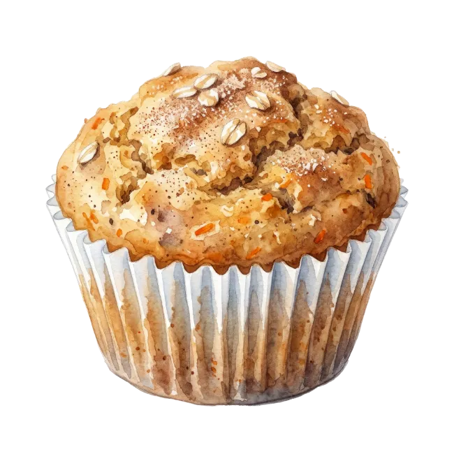 Fresh Baked Oat Muffin
