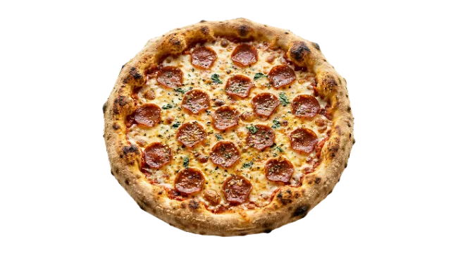 Fresh Baked Pepperoni Pizza