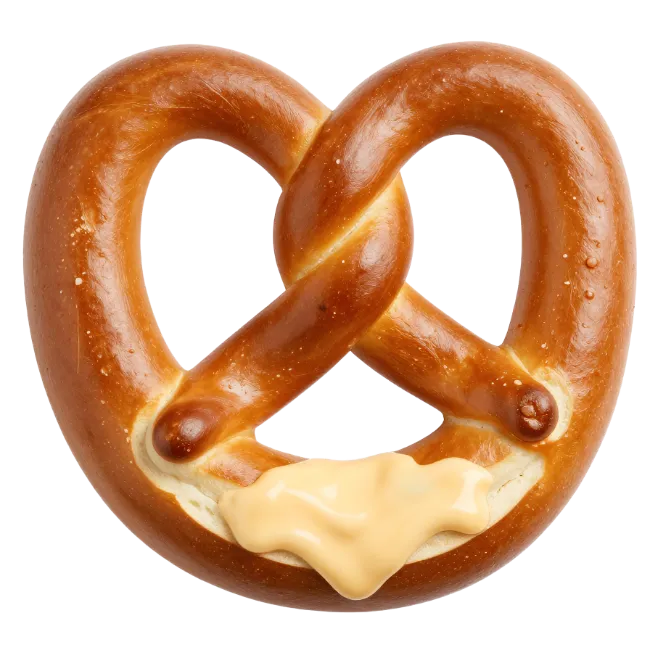 Fresh Baked Pretzel with Cheese Dip