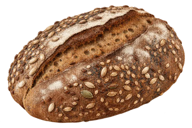Fresh Baked Seeded Bread Loaf