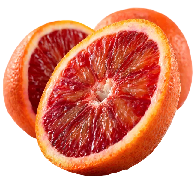 Fresh Blood Orange Halves