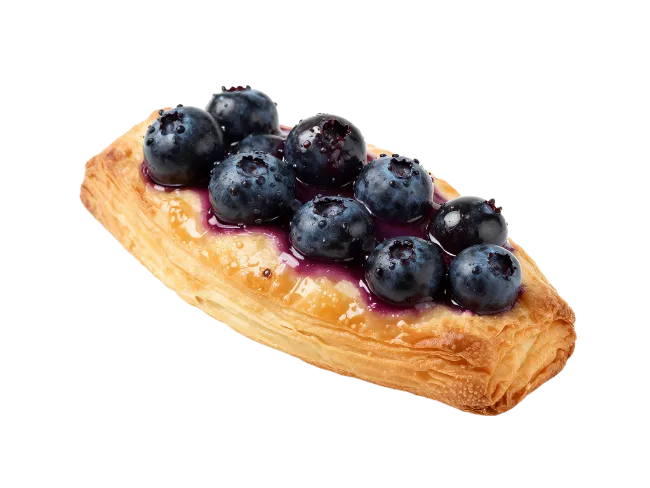 Fresh Blueberry Danish Pastry