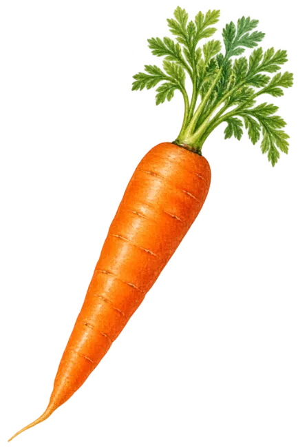 Fresh Carrot Illustration