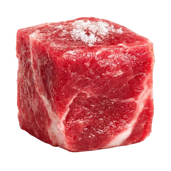 Fresh Cube of Raw Beef Meat