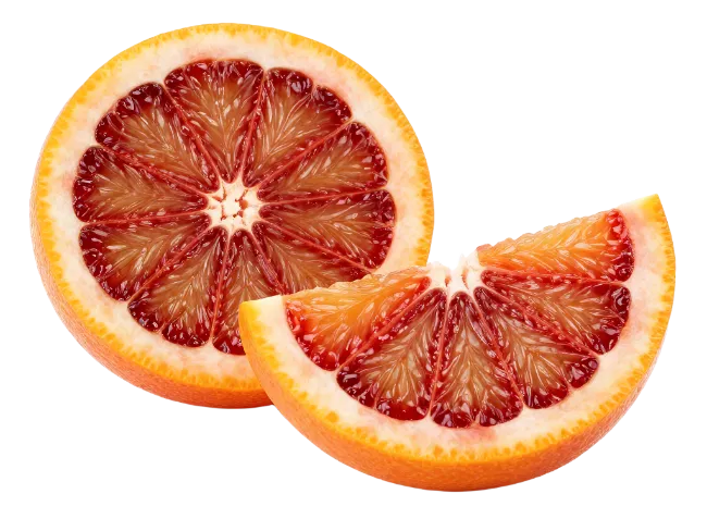 Fresh Cut Blood Orange Slices