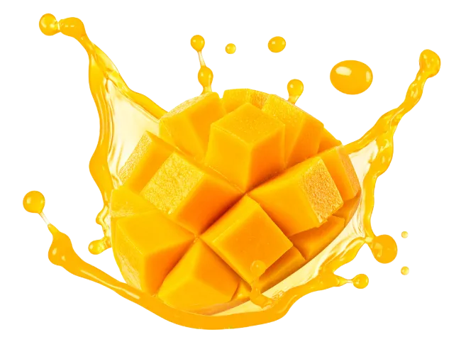 Fresh Diced Mango with Juice Splash