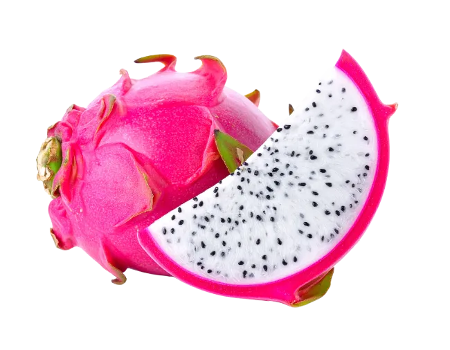 Fresh Dragon Fruit Whole and Slice