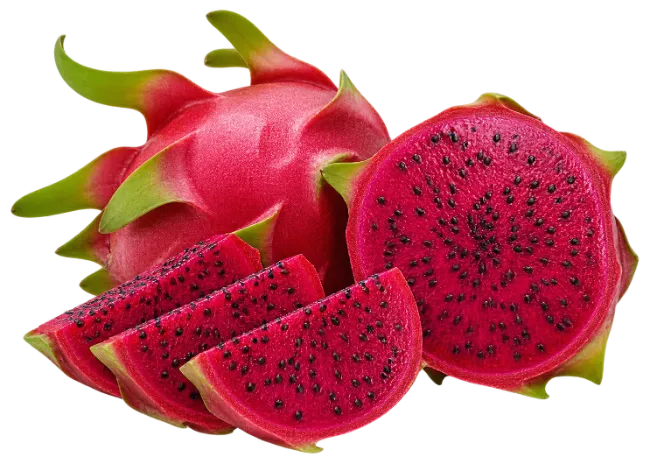 Fresh Dragon Fruit Whole and Sliced