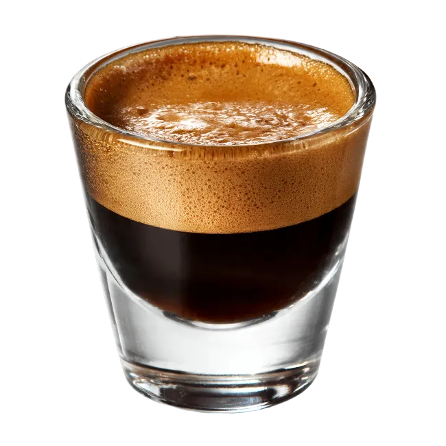 Fresh Espresso Shot in Glass
