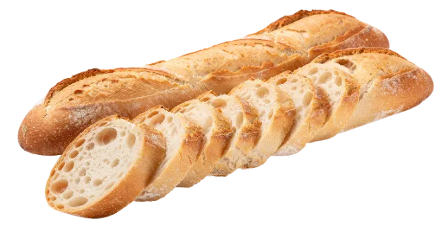 Fresh French Baguette Slices