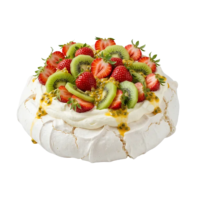Fresh Fruit Pavlova Cake