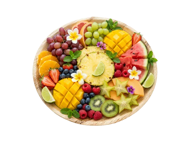 Fresh Fruit Platter with Tropical Fruits