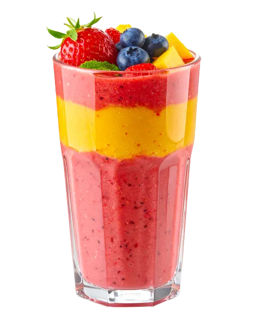 Fresh Fruit Smoothie in Glass