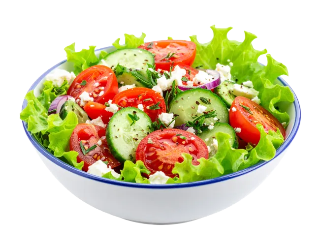 Fresh Greek Salad in a Bowl