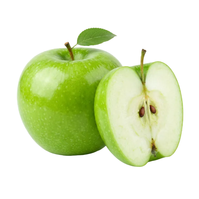 Fresh Green Apple with Slice