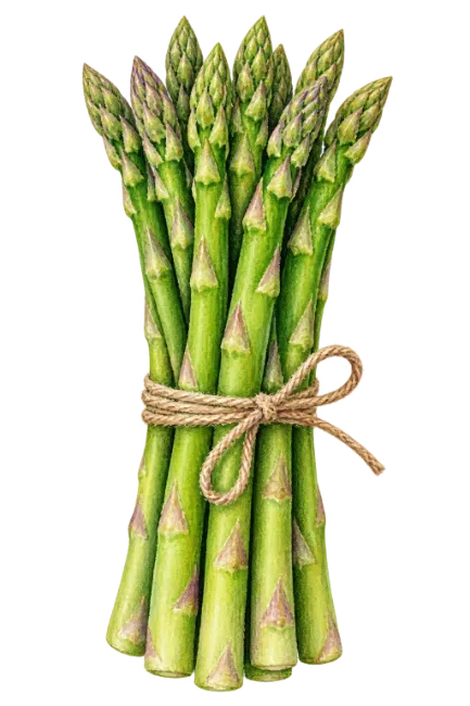 Fresh Green Asparagus Bunch