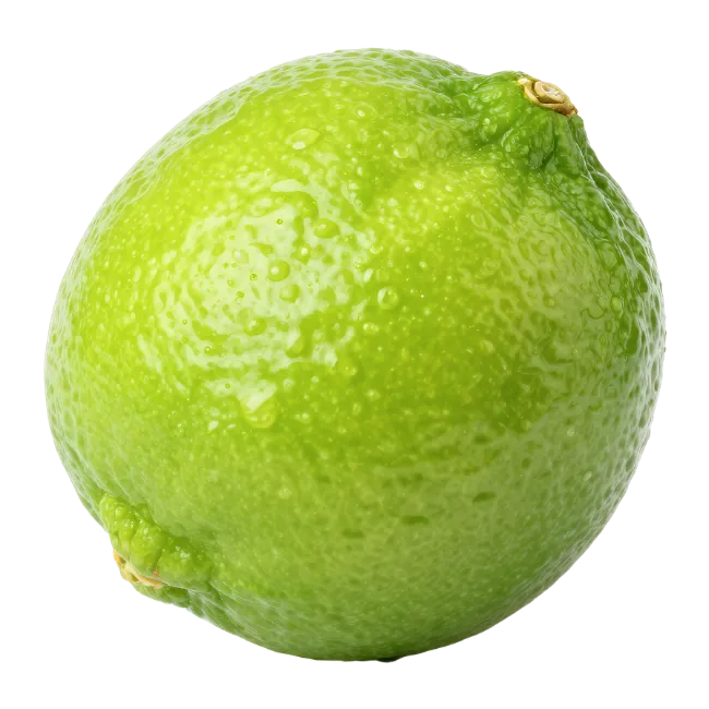 Fresh Green Lime Citrus Fruit Isolated