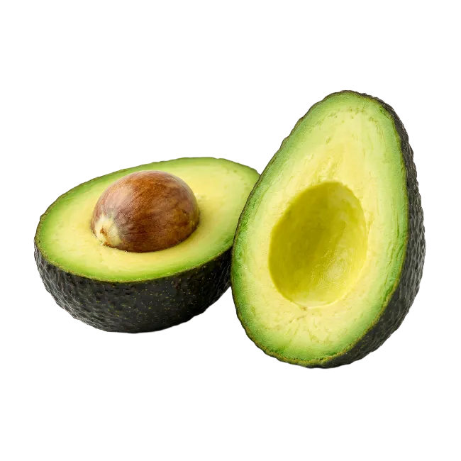 Fresh Halved Avocado with Pit