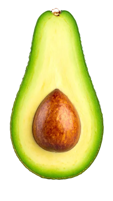 Fresh Halved Avocado with Pit