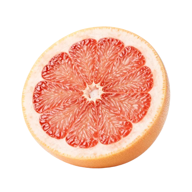 Fresh Halved Grapefruit Citrus Fruit