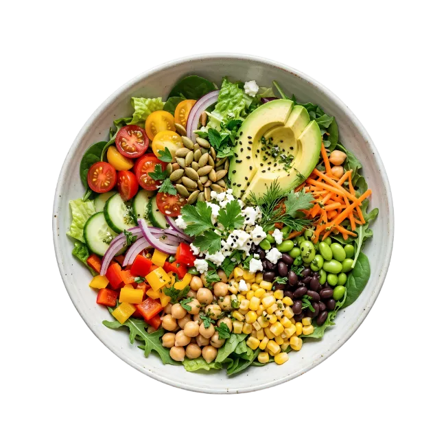 Fresh Healthy Buddha Bowl Salad