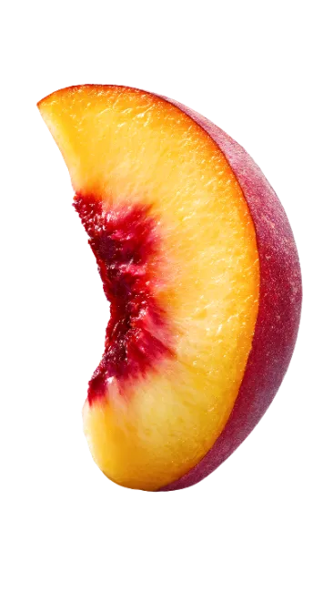 Fresh Juicy Peach Slice Wedge