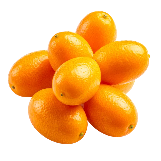Fresh Kumquat Oranges Pile