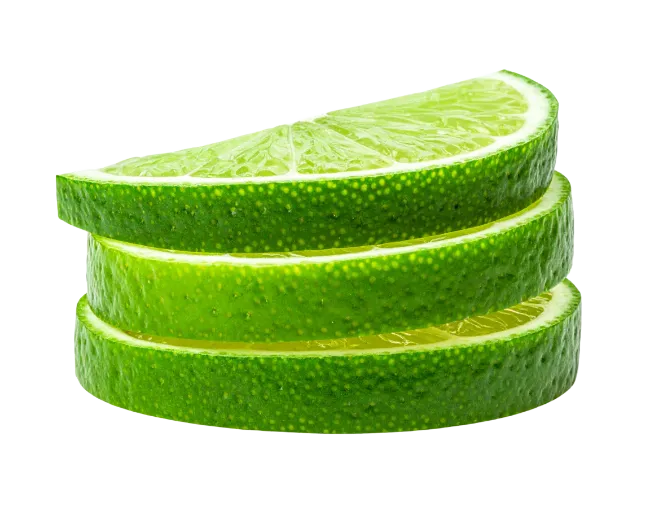 Fresh Lime Slices Stacked
