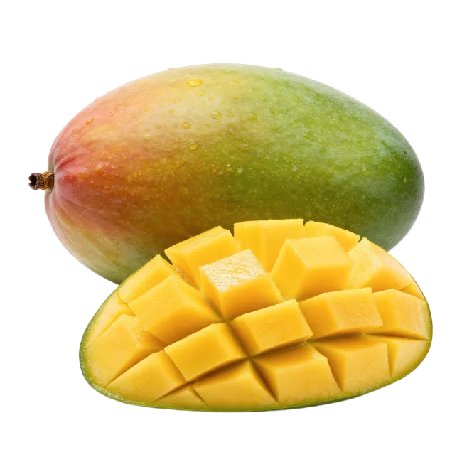 Fresh Mango Fruit with Diced Slices
