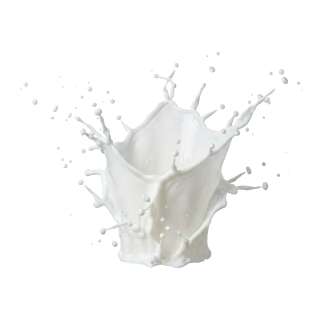 Fresh Milk Splash Crown Shape