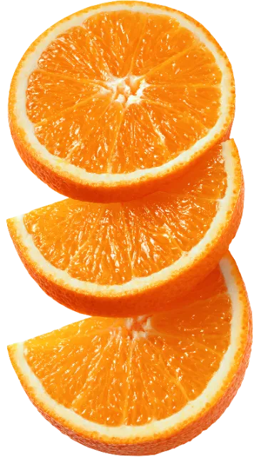 Fresh Orange Fruit Slices Vertical Stack