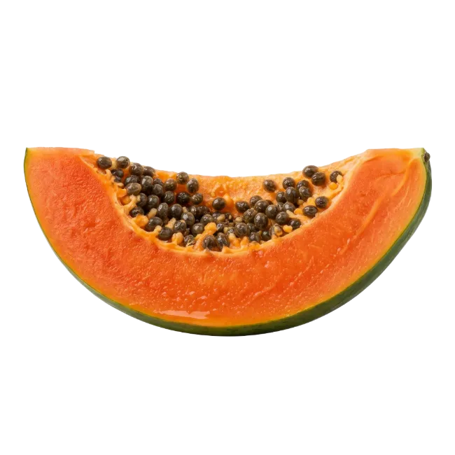 Fresh Papaya Slice with Seeds