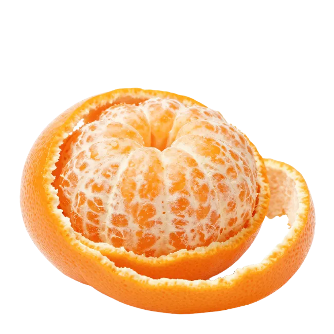 Fresh Peeled Tangerine Citrus Fruit